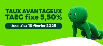 Taux Avantageux TAEG fixe 5,50% jusqu'au 10 février 2025